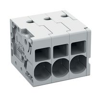 WAGO 2626-1105/020-000 Wire-To-Board Terminal Block, 7.5 mm, 5 Ways, 20 AWG, 8 AWG, 10 mm², Push In
