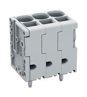 WAGO 2626-3103/020-000 Wire-To-Board Terminal Block, 7.5 mm, 3 Ways, 20 AWG, 8 AWG, 10 mm², Push In