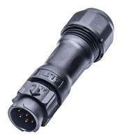 AMPHENOL LTW BD-08BMMA-QL8MP0 Circular Connector, IP68, Standard Circular Connector, X-Lok B Size Series, Cable Mount Plug