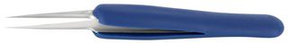 IDEAL-TEK 5A.SA.DR Tweezer, ESD, Precision, Straight, Pointed, Stainless Steel, 115 mm
