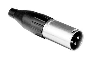 AMPHENOL AUDIO AC3M XLR Connector, 3 Contacts, Plug, Cable Mount, Silver Plated Contacts, Zinc Alloy Body, AC