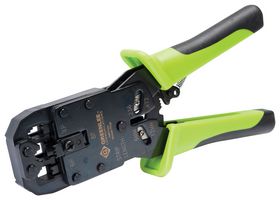 TEMPO PA1540 Crimp Tool, Hand, AMP RJ11, RJ12, RJ22 & RJ45 Modular Connectors & 28-24AWG Contacts