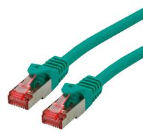 ROLINE 21.15.2630 Ethernet Cable, S/FTP, Cat6, RJ45 Plug to RJ45 Plug, SFTP (Screened Foiled Twisted Pair), Green