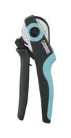 PHOENIX CONTACT 1213154 Crimp Tool, Square Crimp, Hand, 26AWG to 8AWG Insulated & Non-Insulated Ferrules, CRIMPFOX