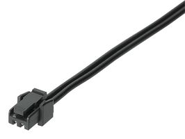 MOLEX 45111-0206 Cable Assembly, Micro-Lock Plus Receptacle to Micro-Lock Plus Receptacle, 2 Ways, 1.25 mm, 1 Row
