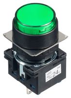 IDEC LB1P-1T04G LED Panel Mount Indicator, Green, 24 V, 16 mm, IP65