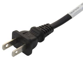 MULTICOMP PRO GW-151689 Mains Power Cord, NEMA 1-15P to IEC 60320 C7, 2 m, 7 A, 125 VAC, Black