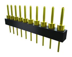 SAMTEC TS-132-G-A Pin Header, Precision Machined Terminal, Board-to-Board, 2.54 mm, 1 Rows, 32 Contacts, Through Hole