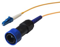 BULGIN LIMITED PXF4050AAC Fibre Optic Cable, IP66/IP68/IP69K, 25m, 9µm / 125µm, Singlemode, 1 Fibre, LC to LC