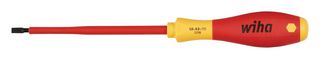 WIHA 32015 Screwdriver, Slotted, 100 mm Blade, 3.5 mm Tip, 204 mm Overall