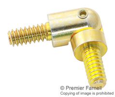 KEYSTONE 358 Standoff, Brass, 6-32, Hinged Round Male, 12.2 mm, 28 mm