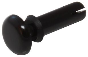ESSENTRA COMPONENTS SR 2648B Rivet, Snap, Black, Nylon, 2.8 mm Hole Dia, 2.7 mm - 3.6 mm Grip, 5 mm Dia, 1.4 mm Depth