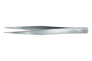 KNIPEX 92 22 04 Tweezer, Straight, Pointed, Stainless Steel, 130 mm Length