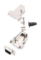 AMPHENOL COMMUNICATIONS SOLUTIONS L17DTSL09-RG-LJS-S+L77SDE09S D Sub Connector, With Backshell, DB9, Standard, Receptacle, DTSL-LJS-RG-S, 9 Contacts, DE