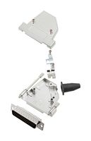 AMPHENOL COMMUNICATIONS SOLUTIONS L17DTSL37-RG-LJS-S+L717HDC62P D Sub Connector, With Backshell, HD62, High Density, Plug, DTSL-LJS-RG-S, 62 Contacts, DC