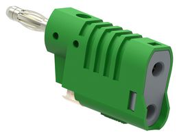 TENMA 72-13730 Banana Test Connector, Plug, Cable Mount, 36 A, 70 VDC, Green