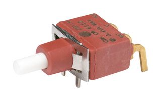 C&K COMPONENTS E112SD1ABE Pushbutton Switch, E010 Series, SPDT, On-(On), Plunger, White