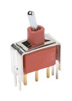C&K COMPONENTS E101SD1V3QE Toggle Switch, Miniature, On-None-On, SPDT, Non Illuminated, E Series, Through Hole, 7.5 A
