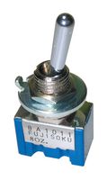 NIDEC COMPONENTS 8A1011C-Z Toggle Switch, On-On, SPDT, Non Illuminated, 8A Series, Panel Mount, 6 A