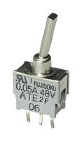 NIDEC COMPONENTS ATE1E-2F3-10-Z Toggle Switch, On-Off-On, SPDT, Non Illuminated, ATE Series, Through Hole, 50 mA