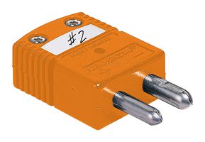 OMEGA OSTW-NI-M Thermocouple Connector, Standard, Pink, 2 Pins, Plug, Type N, -29 °C to 180 °C, IEC, OSTW Series