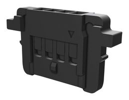 MOLEX 503764-0401 Connector Housing, Black, Pico-Lock 503764 Series, Receptacle, 4 Ways, 1 mm