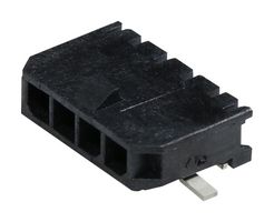 MOLEX 43650-0414 Pin Header, Wire-to-Board, 3 mm, 1 Rows, 4 Contacts, Surface Mount Right Angle