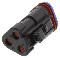 DEUTSCH - TE CONNECTIVITY DT06-3S-EP10 Automotive Connector Housing, DT, Plug, 3 Ways, AMP DT Series Size 16 Socket Contacts