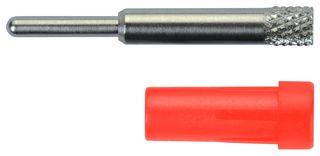 SCHUTZINGER EPB 6053 NI / RT Banana Test Connector, Jack, Panel Mount, 10 A, 70 VDC, Nickel Plated Contacts, Red