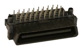 MOLEX 71661-2040 Mezzanine Connector, Header, 1.27 mm, 2 Rows, 40 Contacts, Through Hole Mount, Brass