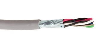 ALPHA WIRE 2466L SL001. Multipair Cable, Screened, 2 Pair, 22 AWG, 1000 ft, 304.8 m