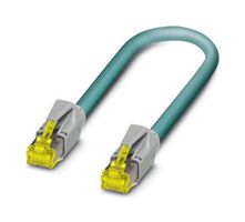 PHOENIX CONTACT 1422212 Ethernet Cable, Cat6a, RJ45 Plug to RJ45 Plug, Blue, 7.5 m, 24.6 ft
