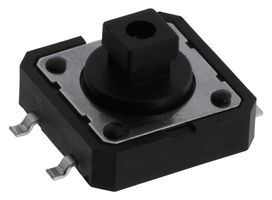 C&K COMPONENTS PTS125SJK73P21M LFS Tactile Switch, PTS125 Series, Top Actuated, Through Hole, Square Button, 250 gf, 50mA at 12VDC