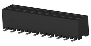 TE CONNECTIVITY 2MM-R-D10-VS-00-F-TBP PCB Receptacle, Board-to-Board, 2 mm, 2 Rows, 20 Contacts, Surface Mount, AMPMODU 2mm
