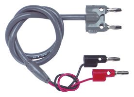 POMONA 1368-A-18 Banana Test Lead, Single, 4mm Stackable Dual Banana Plug, 4mm Stackable Banana Plugs x 2, 18 "