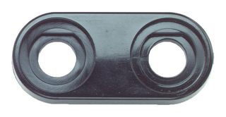 POMONA 4654-0 Test Accessory, Black, Mounting Base, Test Connectors - Banana Jacks