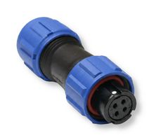 MULTICOMP PRO MP002516 Circular Connector, MP-T13, Plug, Female Contacts, 4 Way, Cable Mount, Threaded, Solder, IP68, 5A