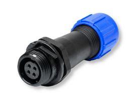 MULTICOMP PRO MP002526 Circular Connector, MP-T13, Inline Receptacle, Female Contacts, 4 Way, Threaded, Solder, IP68, 5A