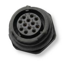 MULTICOMP PRO MP002729 Circular Connector, MP-T21, Panel Receptacle, Female Contacts, 12 Way, Bayonet, Solder, IP67, 5A