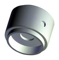 TE CONNECTIVITY - ALCOSWITCH KD700B1/4 Knob, Round Shaft, 6.35 mm, Aluminium, Round Knurled with Indicator Line, 19.1 mm, KD