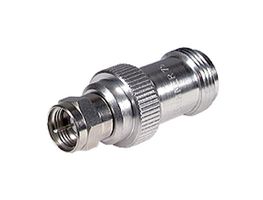 HUBER+SUHNER 33_F-N-75-51/033_-E RF / Coaxial Adapter, F, Plug, N, Jack, Straight Adapter, 75 ohm