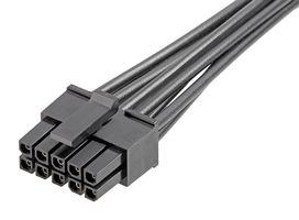 MOLEX 214756-1103 Cable Assembly, Micro-Fit 3.0 Receptacle to Free End, 10 Ways, 3 mm, 2 Row, 600 mm, 23.6 "