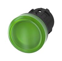SIEMENS 3SU10016AA400AA0 Switch Actuator, Green, Siemens 22mm Indicator Lights