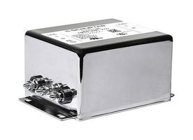 SCHURTER 3-123-526 Power Line Filter, General Purpose, 250 VAC, 30 A, Single Phase, 2 Stage, Chassis Mount