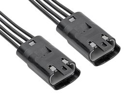 MOLEX 215312-1043 Cable Assembly, Mizu-P25 Plug to Mizu-P25 Plug, 4 Ways, 2.5 mm, 1 Row, 600 mm, 23.6 "