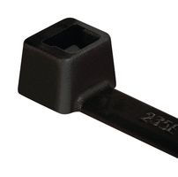 HELLERMANNTYTON 111-08290 T80I-PA66W-BK Cable Tie, Nylon 6.6 UV Resistant (Polyamide 6.6 UV Resistant), Black, 300 mm, 4.7 mm, 85 mm