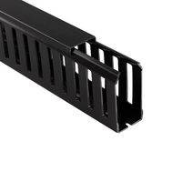 BETADUCT 23452000N Trunking, Closed Slot, 50 mm (H) x 25 mm (W) x 2 m (L), Black, Noryl