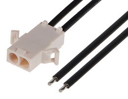 MOLEX 216293-1022 Cable Assembly, Wire to Board Plug to Free End, 2 Ways, 6.7 mm, 1 Row, 300 mm, 11.8 "