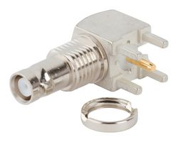 AMPHENOL RF 034-5066 RF / Coaxial Connector, HD BNC Coaxial, Right Angle Jack, Through Hole Right Angle, 50 ohm