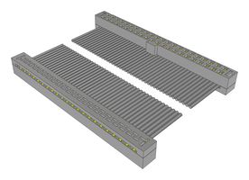 SAMTEC TCSD-22-D-08.00-01-N-R Ribbon Cable, IDC Receptacle to IDC Receptacle, 44 Ways, 8 ", 203.2 mm, 2 mm